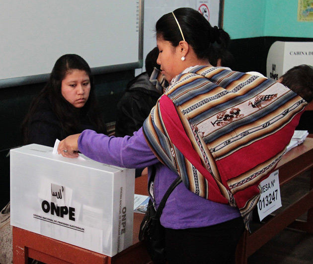 Resultados electorales Per&uacute;